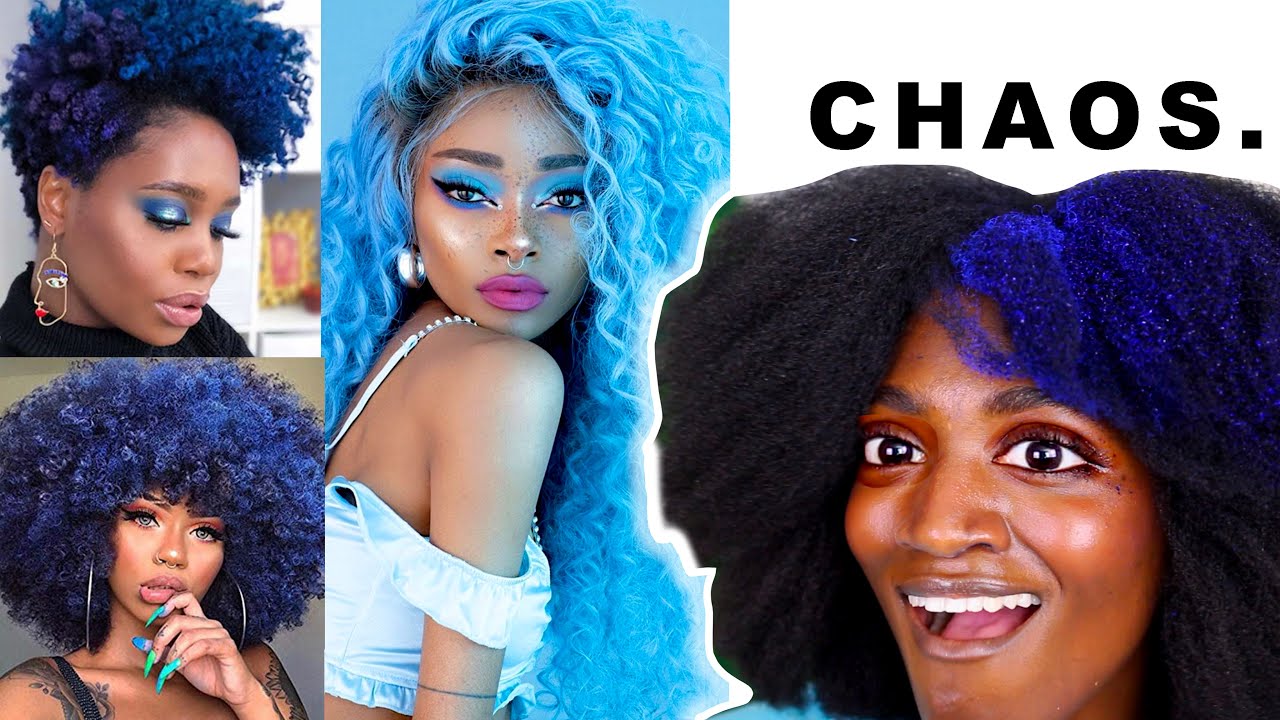Dying my Hair BLUE. (I Can Stop Anytime I WANT.) | 4C Natural Hair