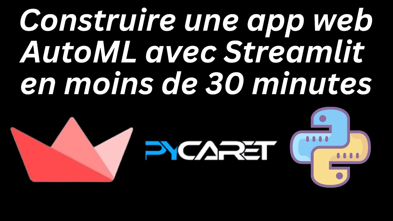Comment j'ai construit ma propre application AutoML avec Streamlit ? [pycaret episode 4/4] NO-Code