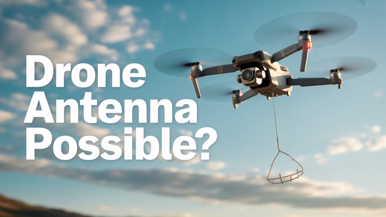 We Tried Lifting an Antenna With a Drone!