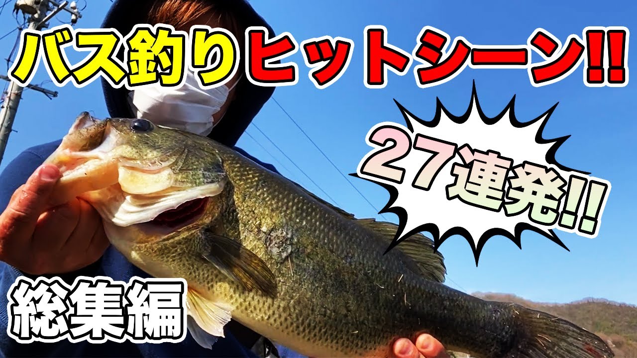 【バス釣り】ヒットシーン&ファイトのまとめ動画!!ビッグバスメインで撮影した瞬間を切り抜いてみた【切り抜き】【Bassfishing】