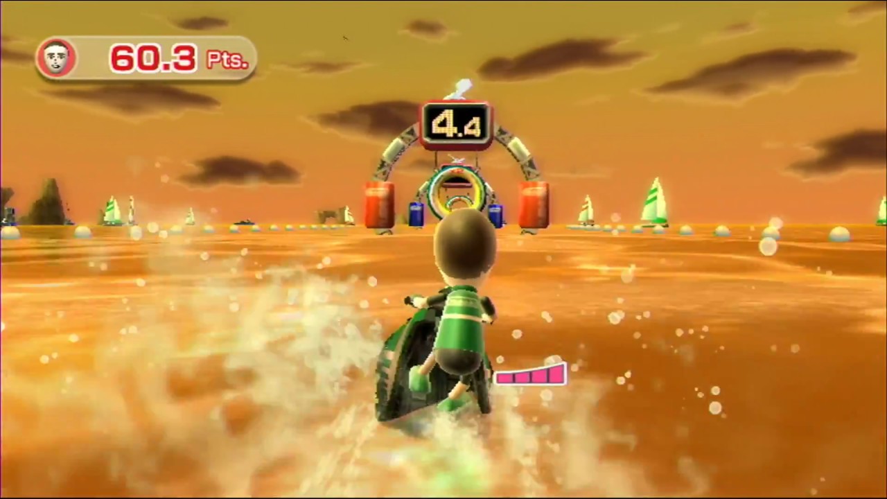 World of Playthroughs: Wii Sports Resort:  Power Cruising: Slalom Course (Multiplayer)