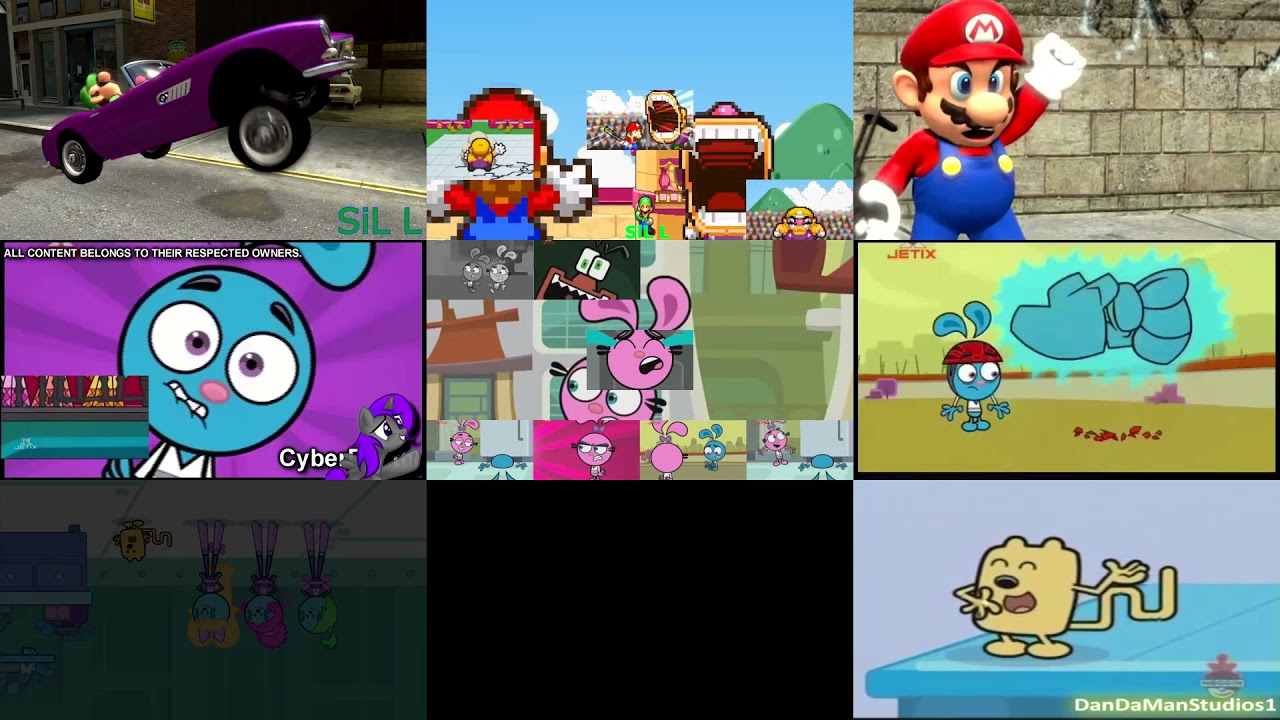 [Request] Super Mario vs. Yin Yang Yo! vs. Wow! Wow! Wubbzy Sparta Remix Nineparison