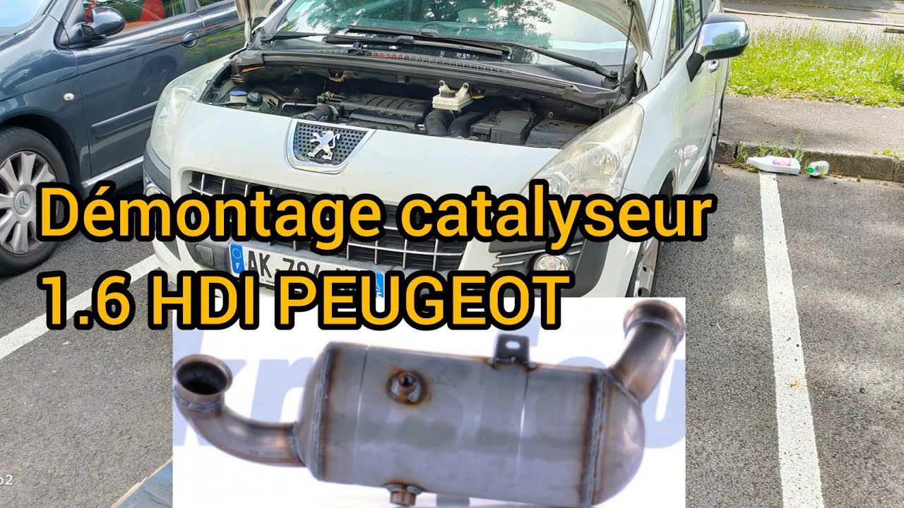 démontage FAP catalyseur 1.6 HDI PEUGEOT 3008 filtre à particules