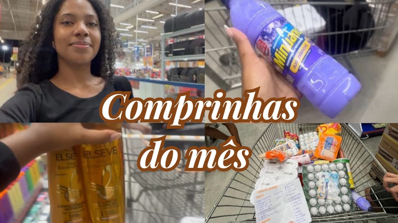 COMPRAS DO MÊS MORANDO SOZINHA