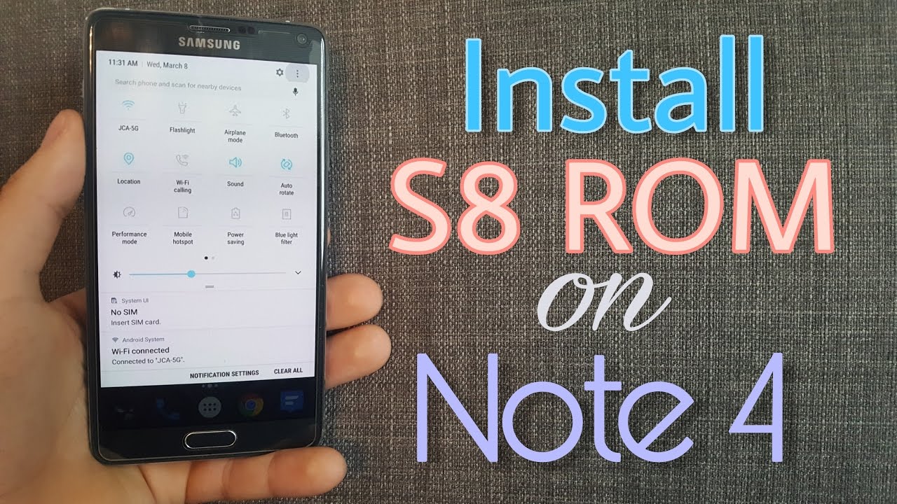 Install Galaxy S8 ROM Port for Note 4