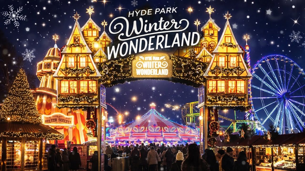 London Winter Wonderland Walk | A Magical Silent Walk Through Festive London
