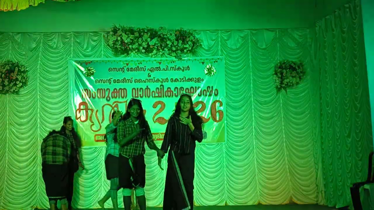 Class 9 Girls Hanna Aleena Dance | Krithika 2026 Annual Day SMHS Kodikulam