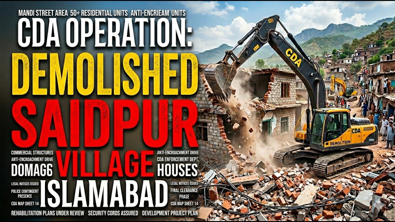 CDA Massive Operation in Saidpur Village, Islamabad | Exclusive Ground Report