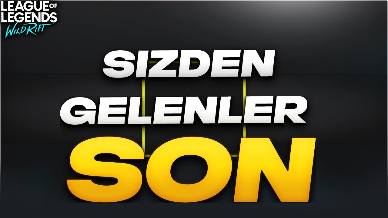 Wild Rift: SİZLERDEN GELENLER ELVEDA WİLD RİFT | CAGLIYAN