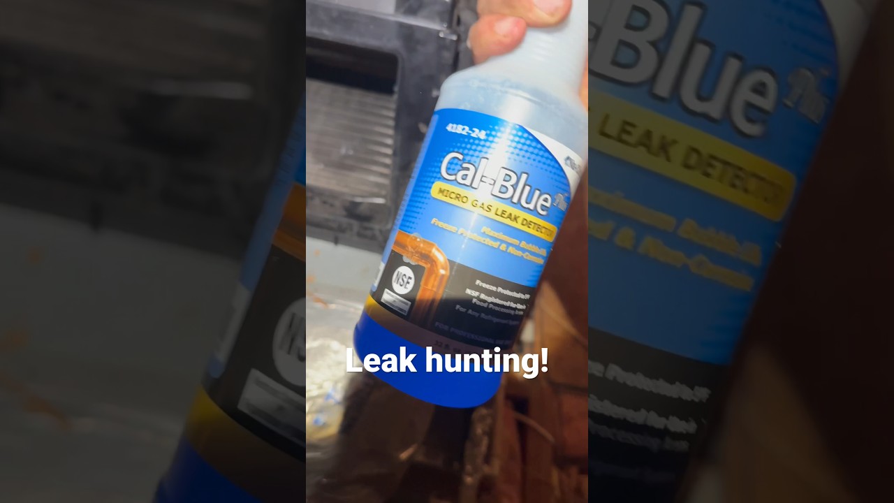 Hvac Leak Found using CAL-BLUE #hvac