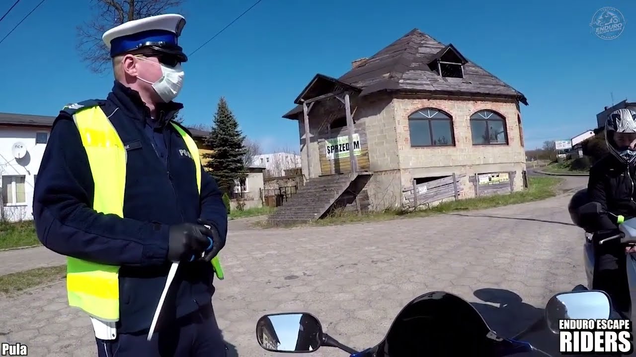 Niemożliwe Ucieczki Motocyklist&oacute;w przed POLICJĄ!  *dostał mandat*