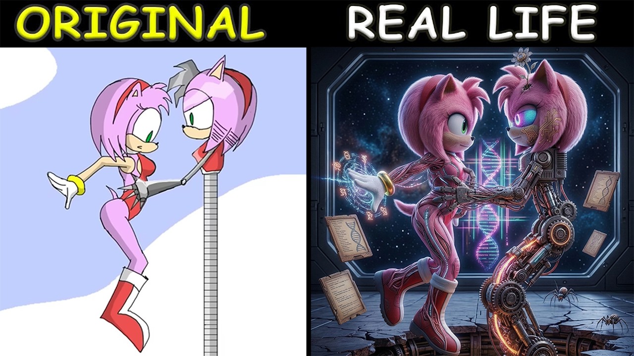Rusty Rose knocks out AMY in the RING! P15 | Sonic The Hedgehog 3 Animation | Original vs Plush Toys
