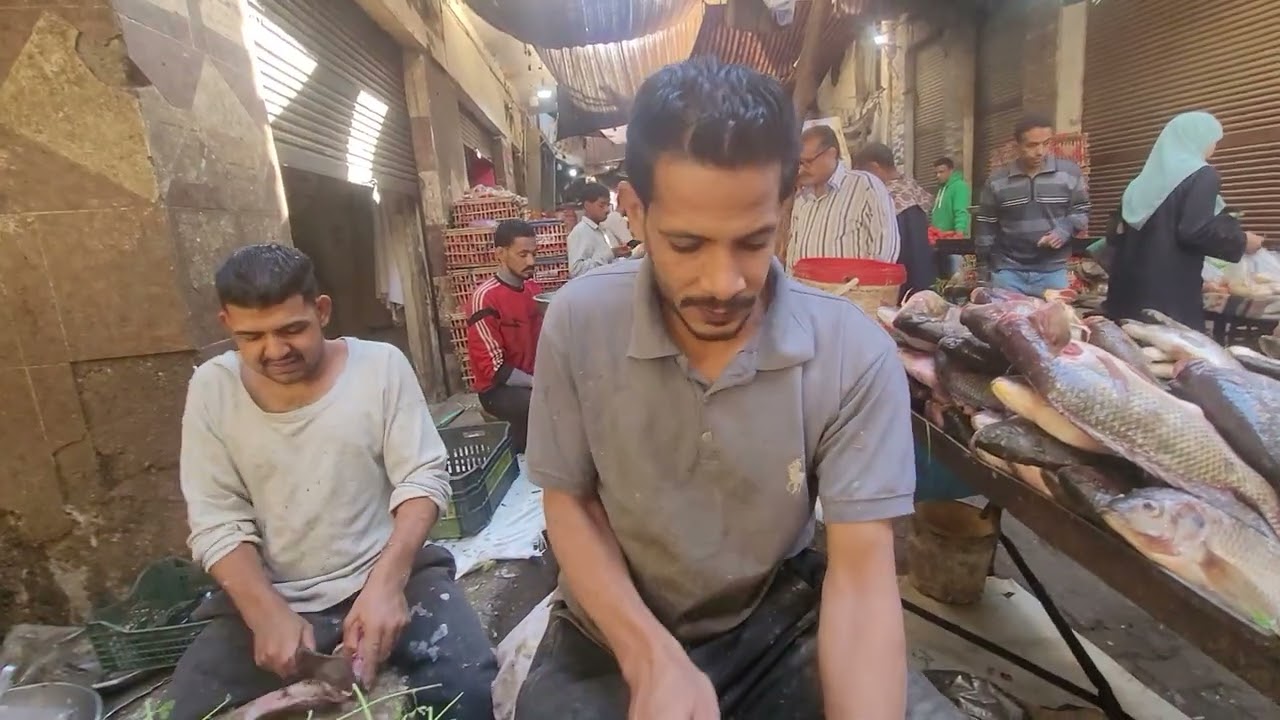 أسعار السلع الغذائية واللحوم والاسماك من داخل سوق السهريج بمحافظة قنا صعيد مصر 