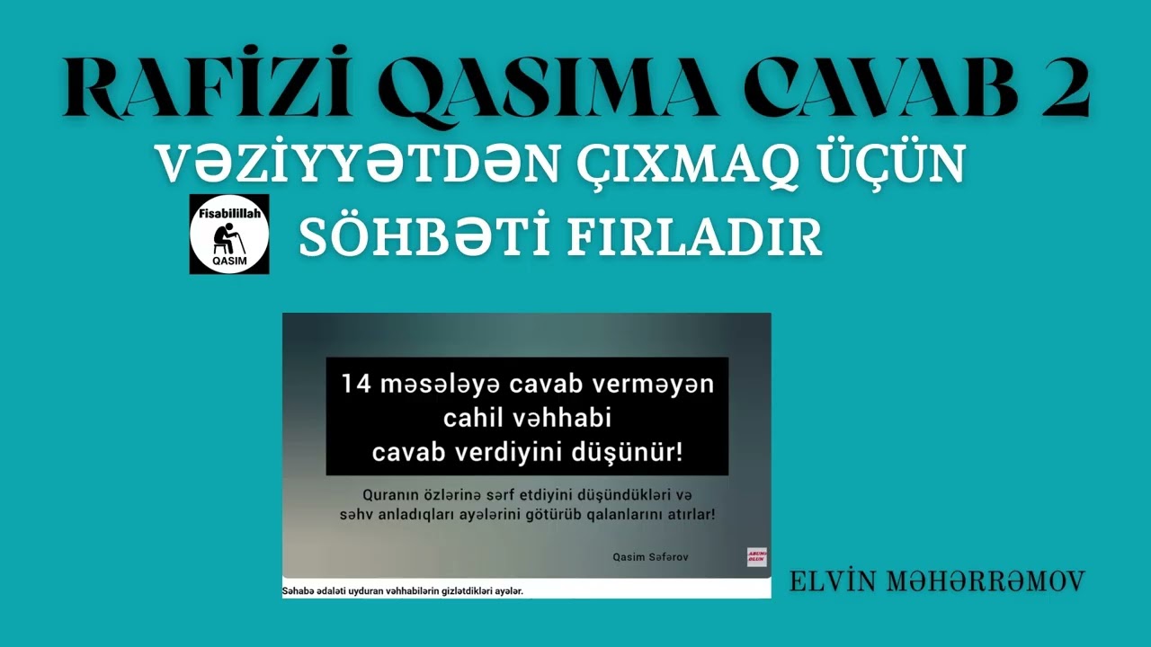 Rafizi  Qasıma cavab 2