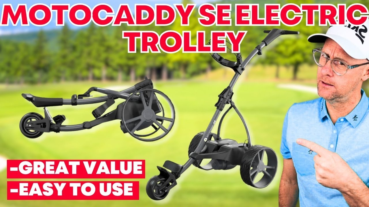 Электрическая тележка Motocaddy SE: простая и надежная.
