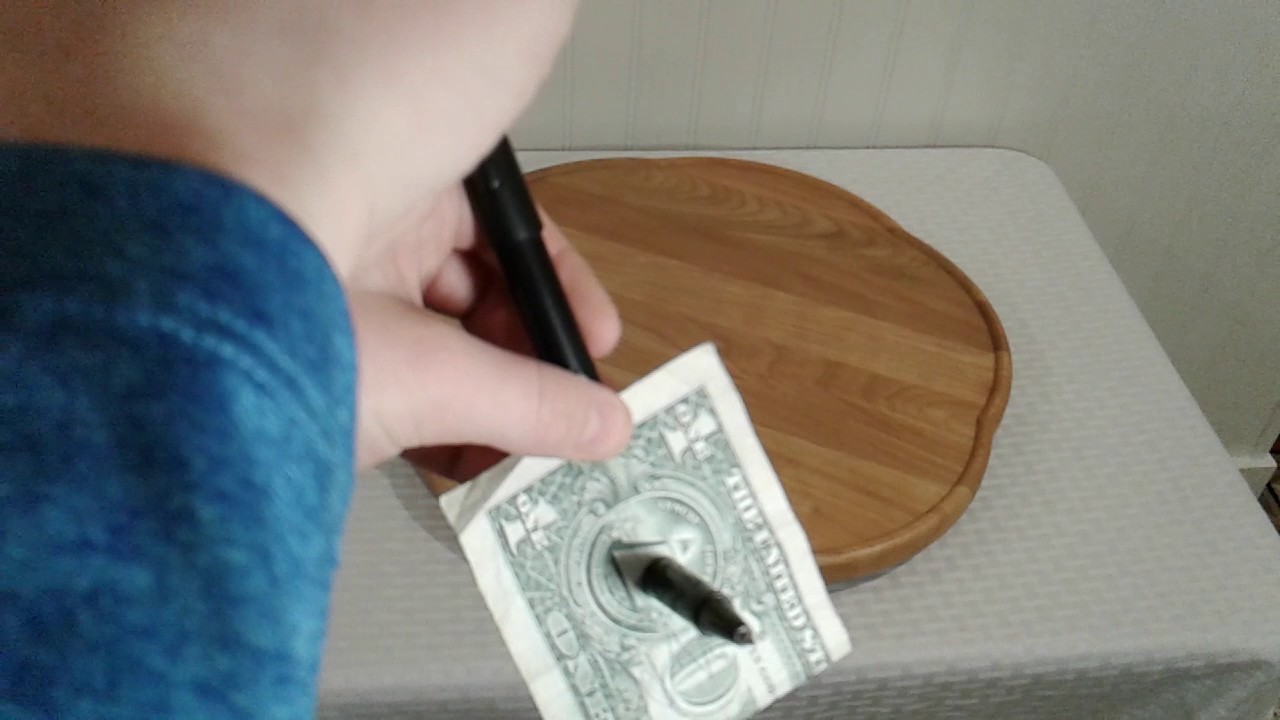 Magic Pen Through The Dollar Trick (Revealed)