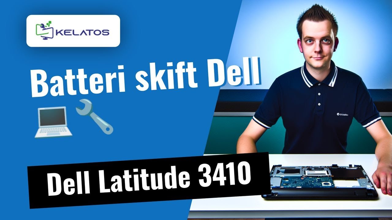 Hvordan skifter man batteri i Dell Latitude 3410? 🔧😱🔴