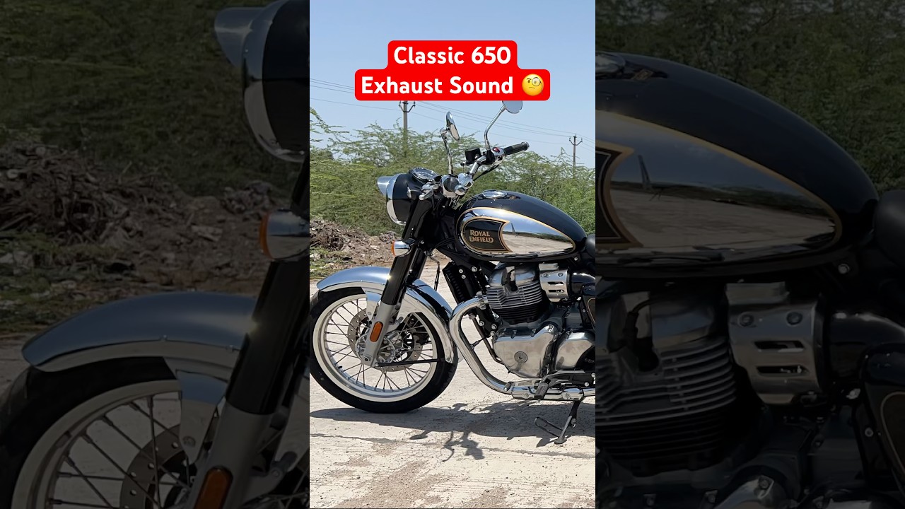 Classic 650 Exhaust Sound 🔥#royalenfield