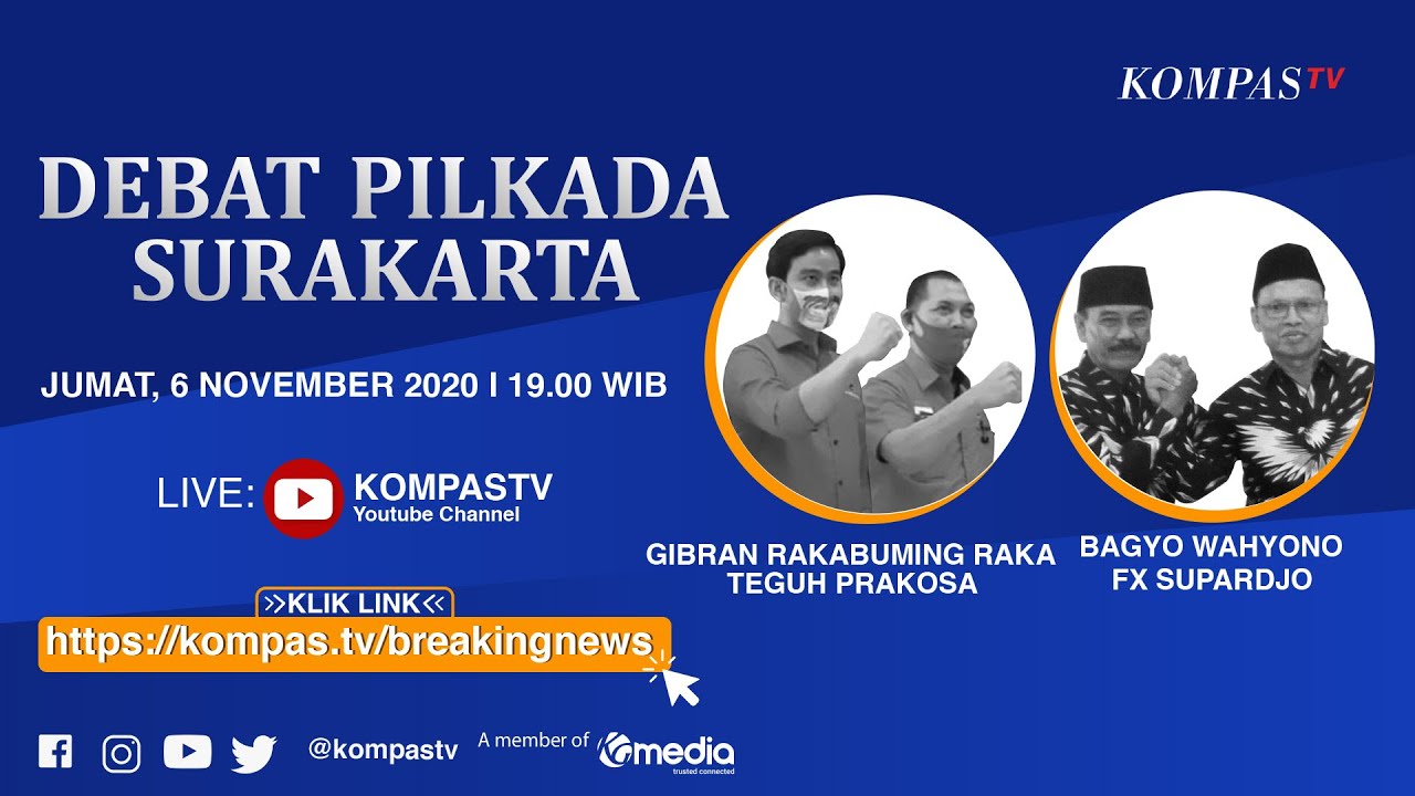 [LIVE] Debat Pilkada Surakarta, Pemaparan Visi Misi Calon Wali kota & Wakil Wali kota Surakarta