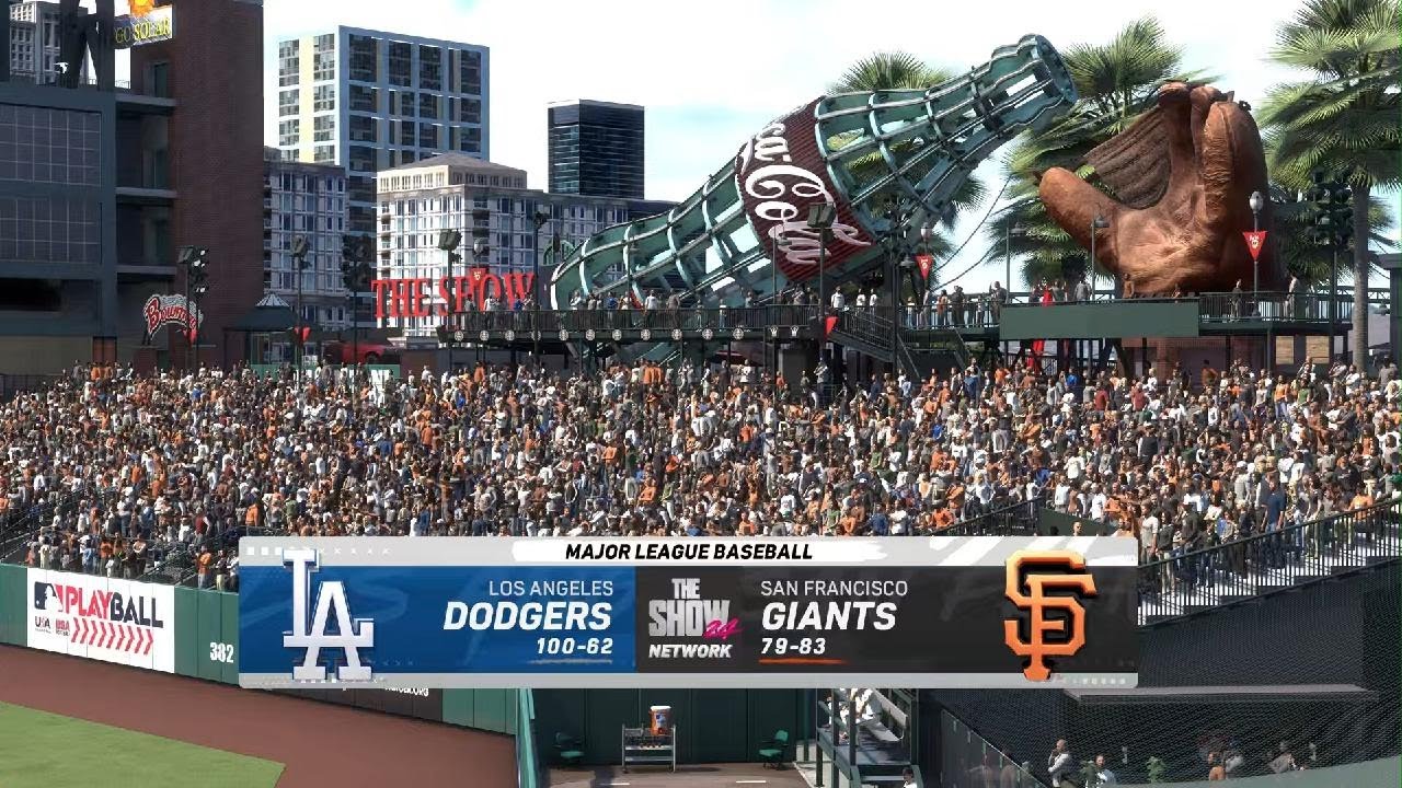 MLB The Show 24 Los Angeles Dodgers Vs San Fransico Giants CPU Vs CPU