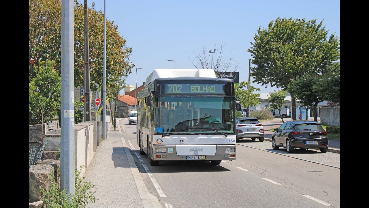 3162 STCP - MAN NL313 CNG Salvador Caetano CityGold MAN 2KD - Linha / Line 702 (parte / part 2)
