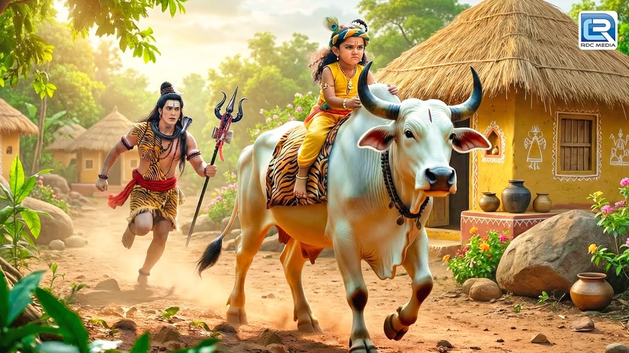 देवो के देव महादेव के वाहन को लेकर भागे बाल कृष्ण भोलेनाथ ने किया पीछा |Yashomati Maiyaa Ke Nandlala