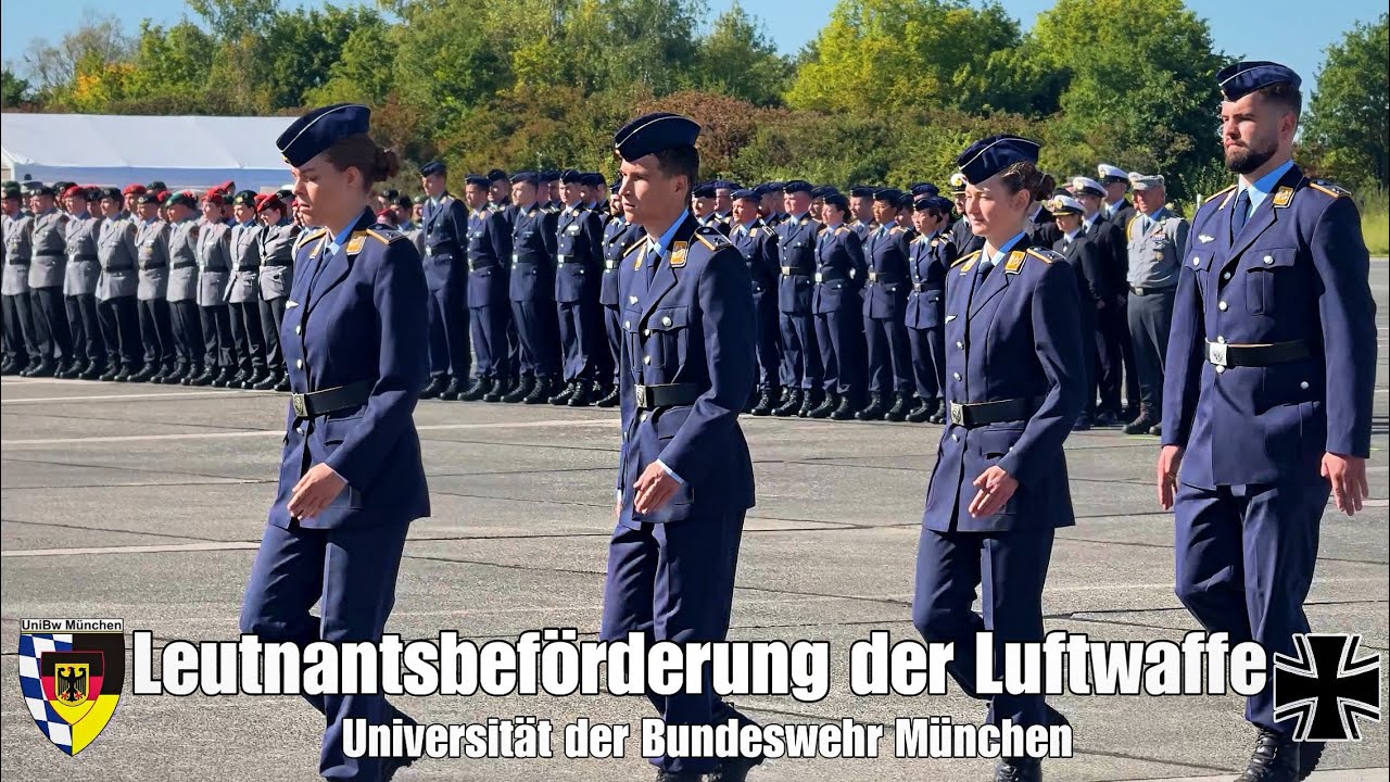 Leutnantsbeförderung der Luftwaffe - Universität der Bundeswehr München 2025