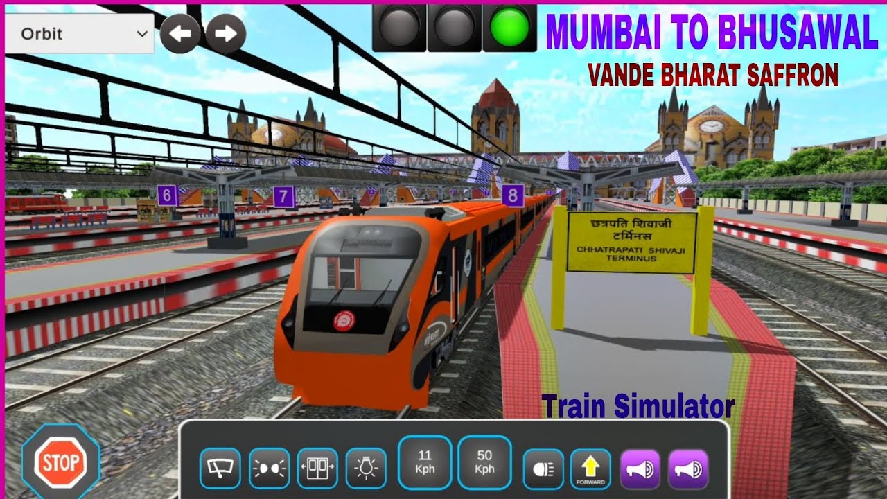 VANDE BHARAT SAFFRON INDIAN LOCO TRAIN SIMULATOR GAMEPLAY NEW UPDATE 2025 || VIJAY K FACTS GAMEPLAY