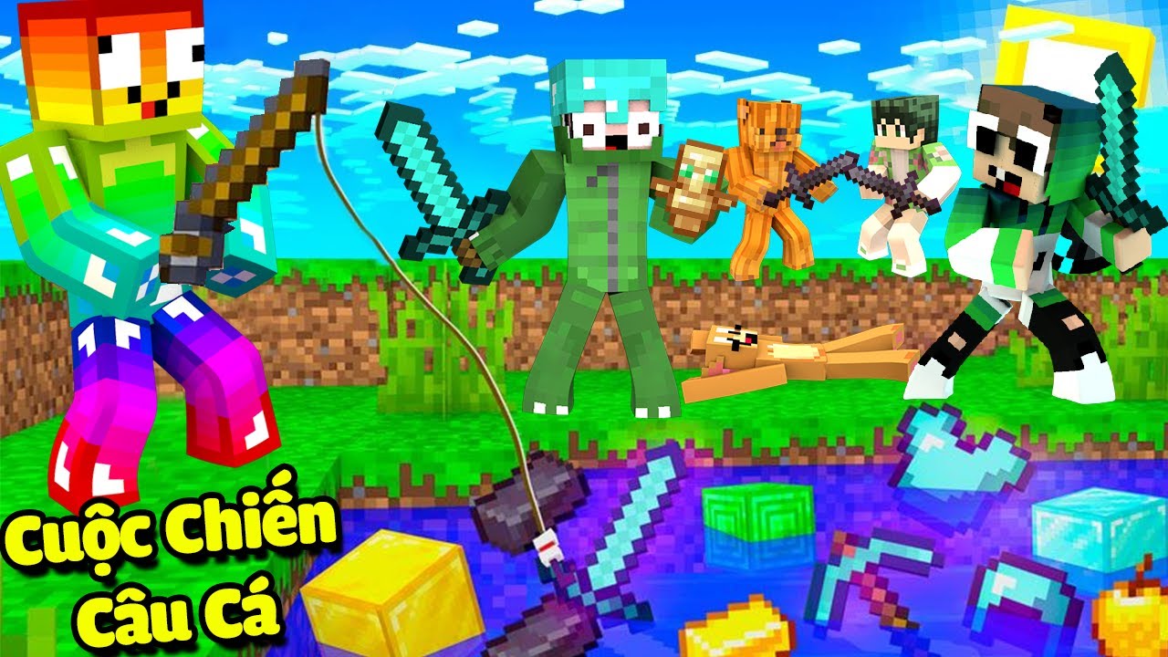 MINI GAME : CUỘC CHIẾN CÂU ĐỒ VIP ** NOOB SINH TỒN CÂU ĐỒ VIP CHIẾN ĐẤU THẮNG LIÊN TIẾP