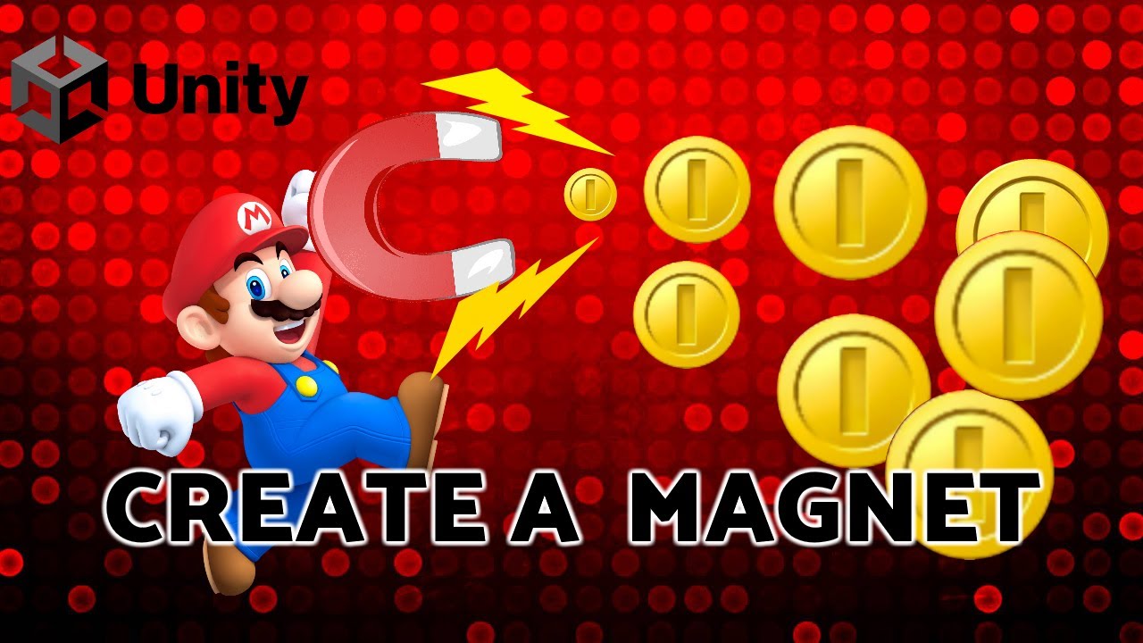 Unity 2022 :  How to make A MAGNET and attract items for Beginner!