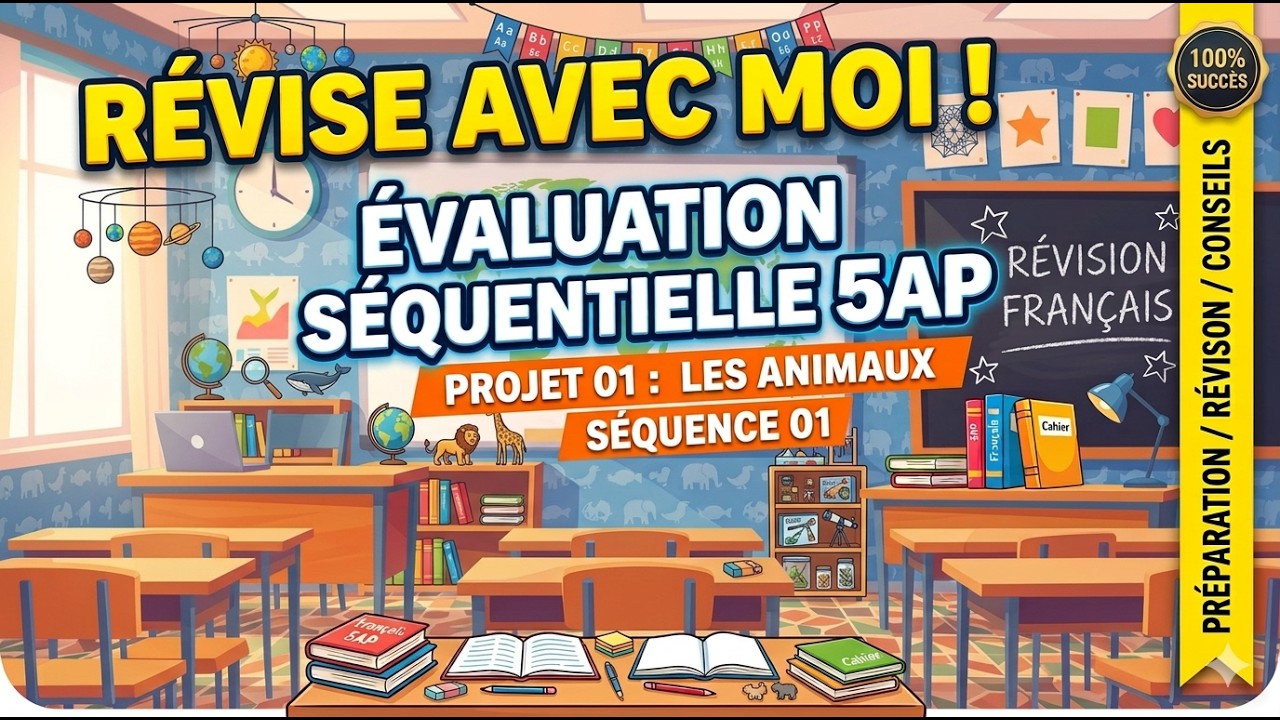 📚 Révise avec moi ! Évaluation séquentielle 5AP (projet 01, séquence 01)