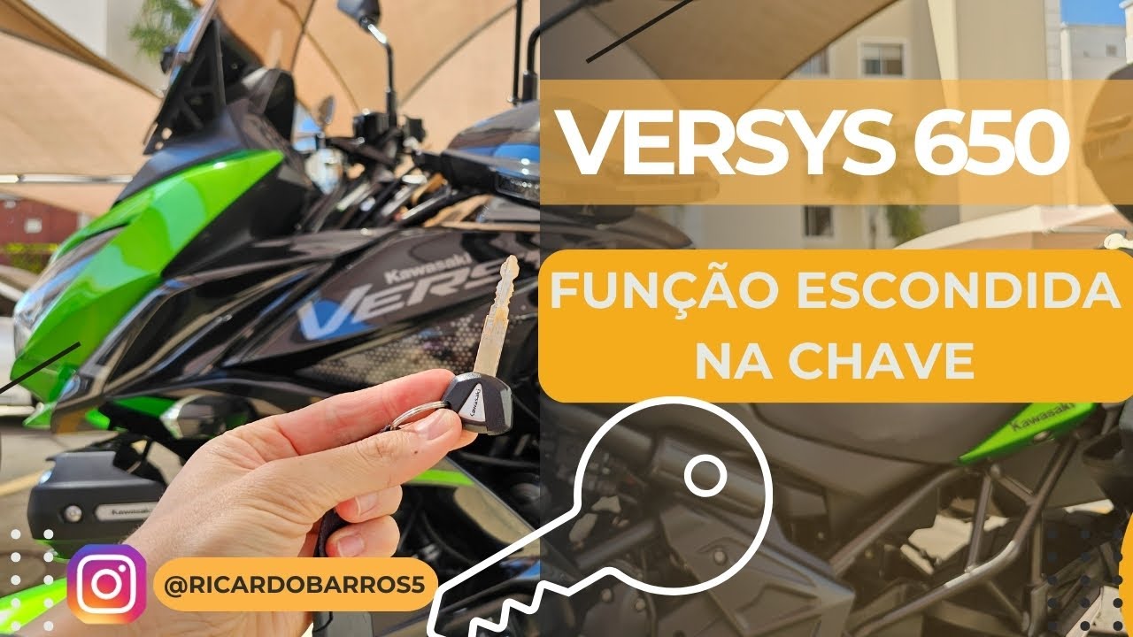 VERSYS 650 - FUNÇÃO ESCONDIDA NA CHAVE [DICA VALIOSA]