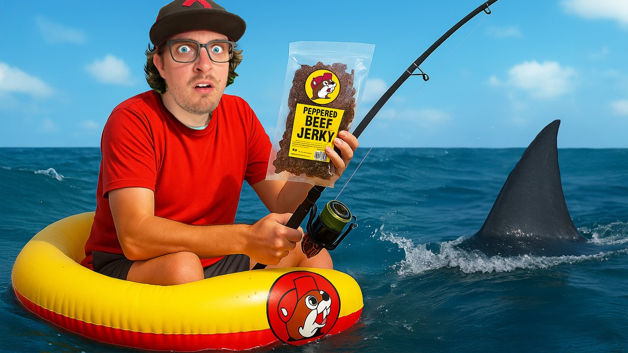 Gas Station Shark Fishing Challenge!