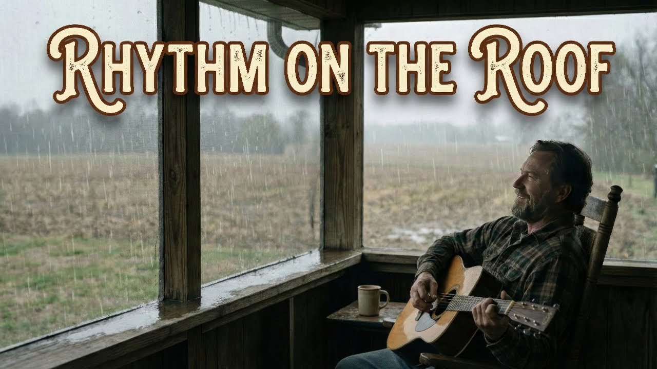 Relaxing Folk - Rhythm on the Roof - Lyrics Video - Iron & Oak Records