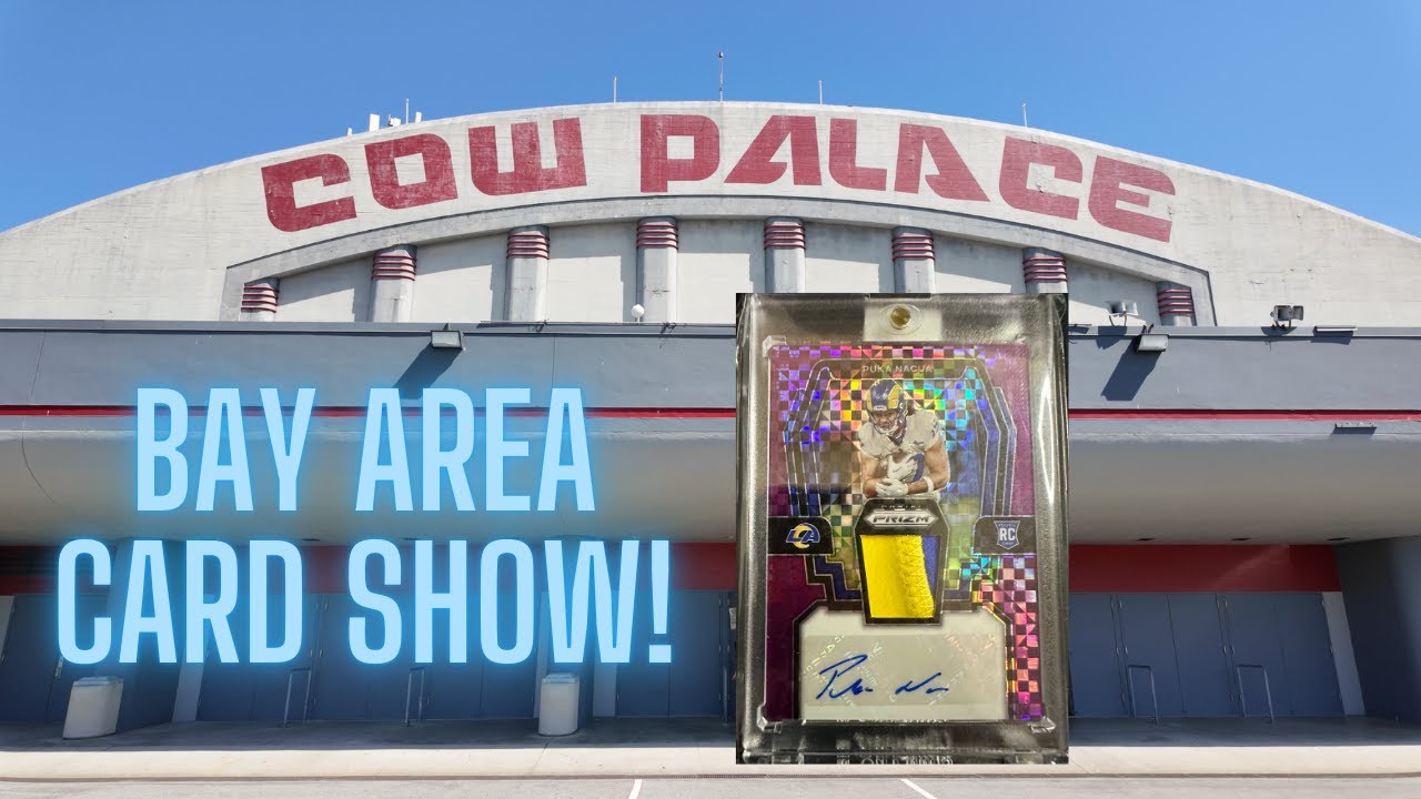 BUYING A ROOKIE PRIZM PATCH AUTO! CARD SHOW VLOG AT THE COW PALACE! 🐮