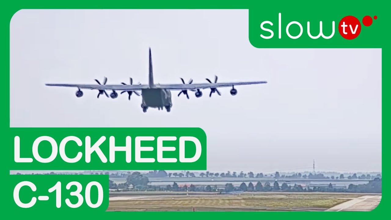 Arrival of Two Lockheed C-130 Hercules to Prague Airport