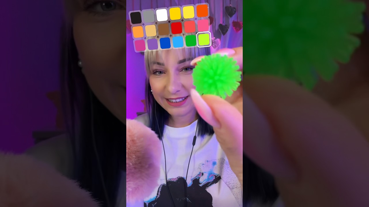 ASMR color challenge 😅 #asmr #relax #asmrvideo #asmrtriggers #asmrsounds #sleep #sleepaid