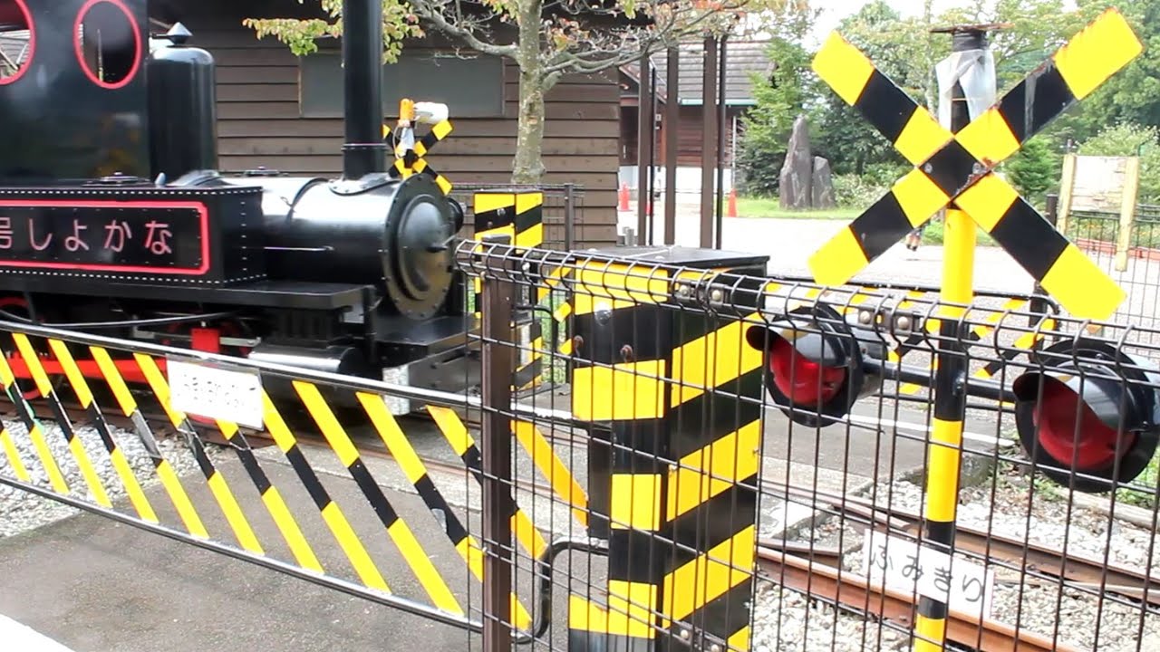 小田原わんぱくランド「なかよし号」踏切・ミニＳＬ | mini train, mini railway crossing