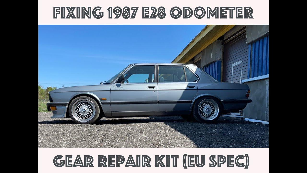 BMW E28 odometer gear repair (EU SPEC)