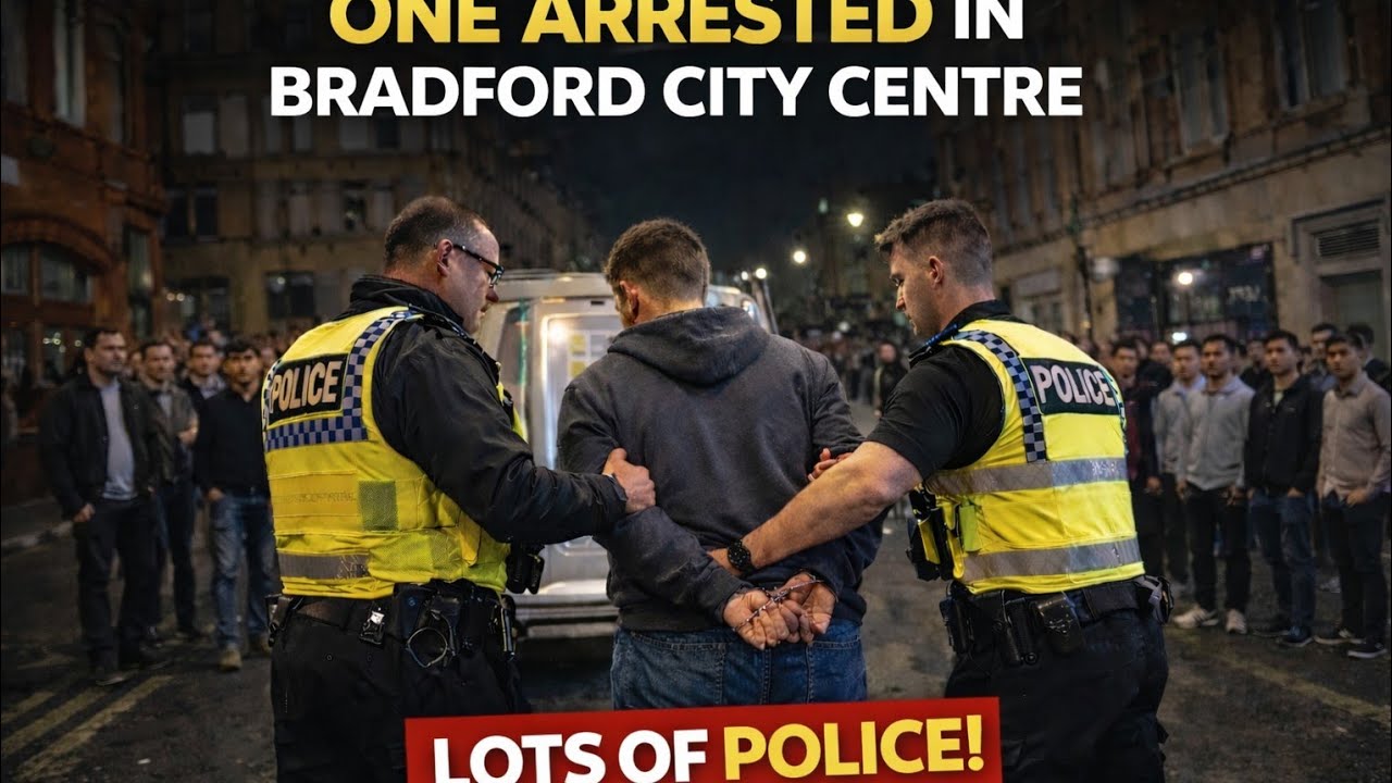 🚨 Huge Police Response in Bradford City Centre | Arrest Caught on Camera!
