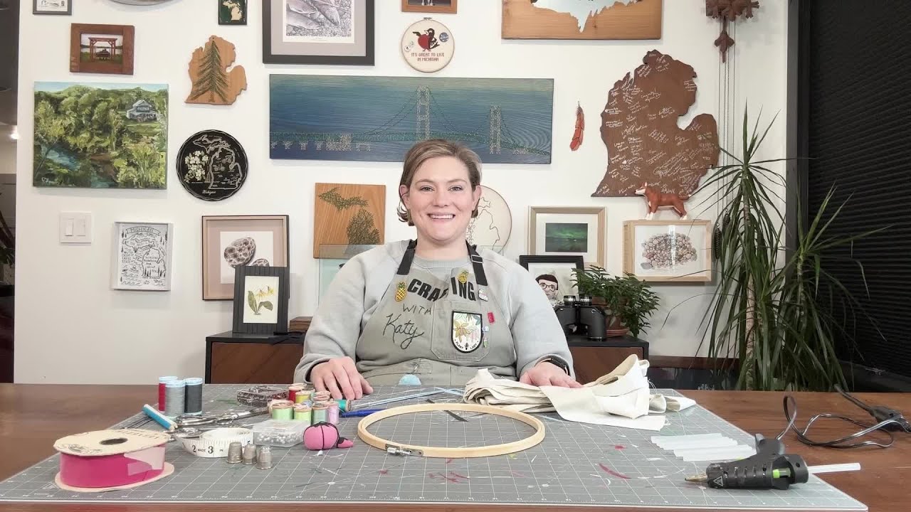 Crafting with Katy: Sewing Supply Wreath