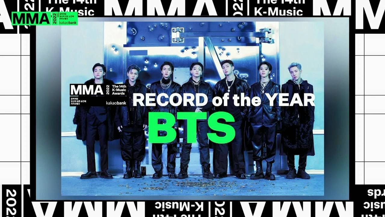 [MMA2022 | 수상소감] 올해의 레코드 - 방탄소년단 | #BTS #방탄소년단 #MMA2022