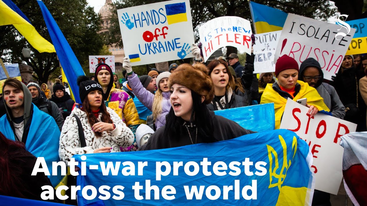 Protests of Russia's war in Ukraine: From Austin to Tokyo to Moscow