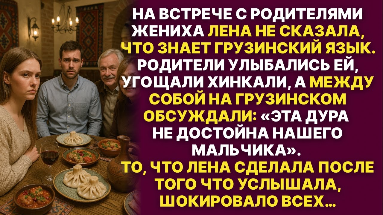 Лена сделала вид, что не понимает грузинский на встрече с родителями мужа