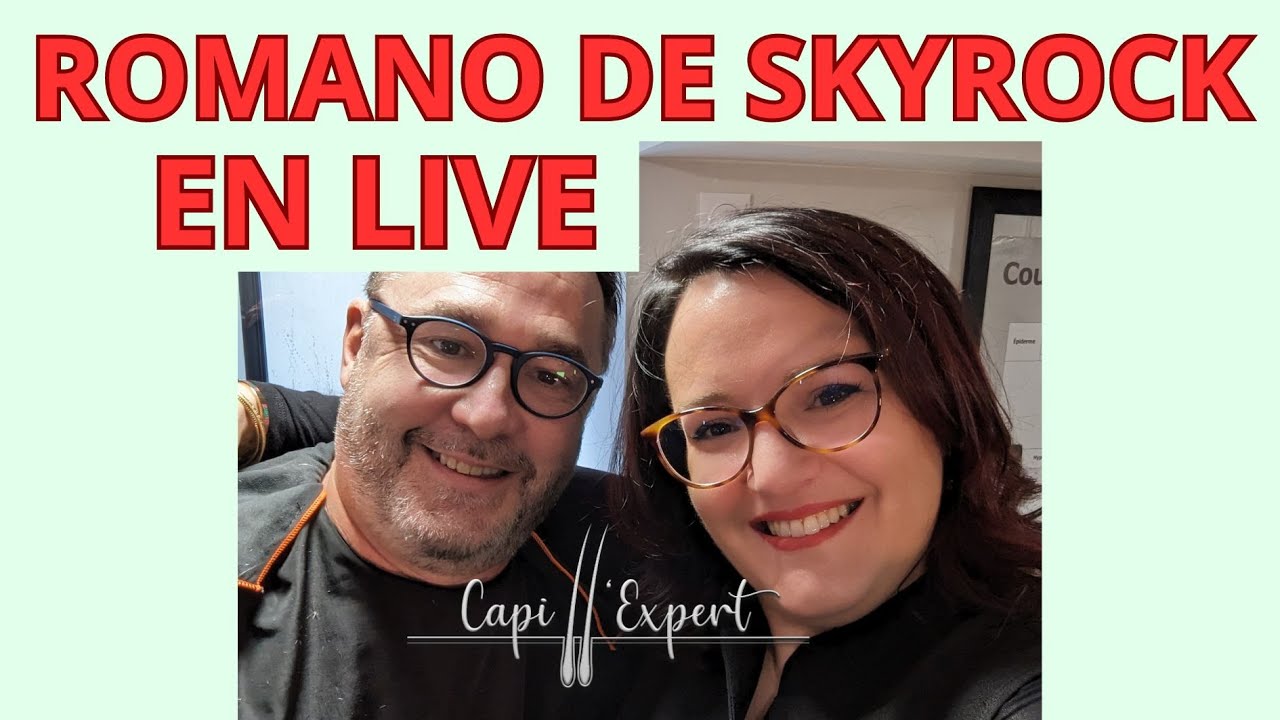Transformation de ROMANO animateur SKYROCK | Complément capillaire | solution chute de cheveux homme