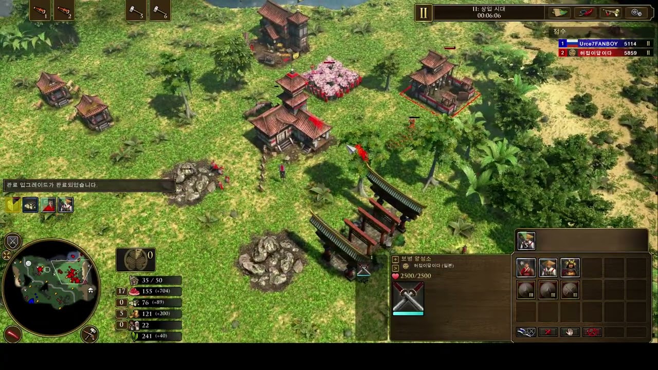 age of empires 3 de 러시아전 까닥없는 러시아의 2시대러쉬 막을수가 없어