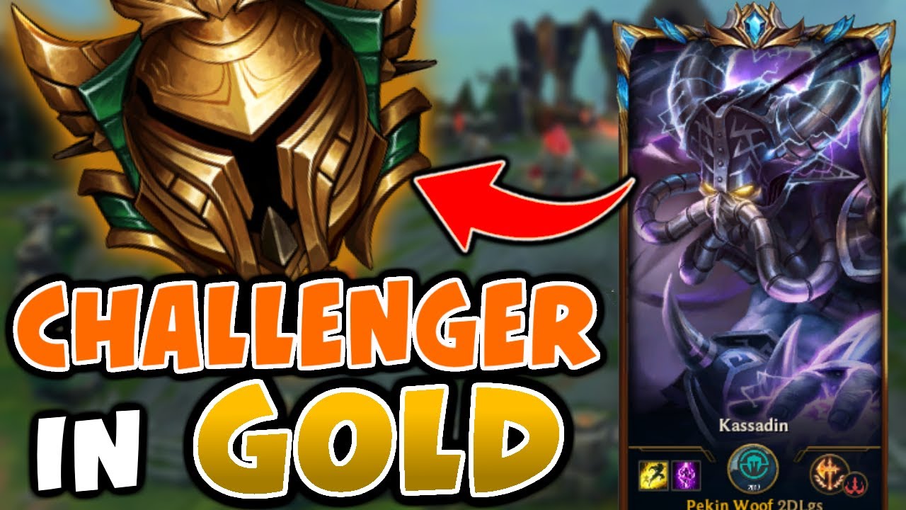 What happens when a TOP 100 CHALLENGER visits GOLD | Challenger Kassadin vs Gold Elo
