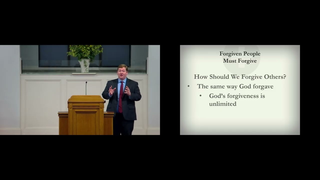 Forgiven People Must Forgive
