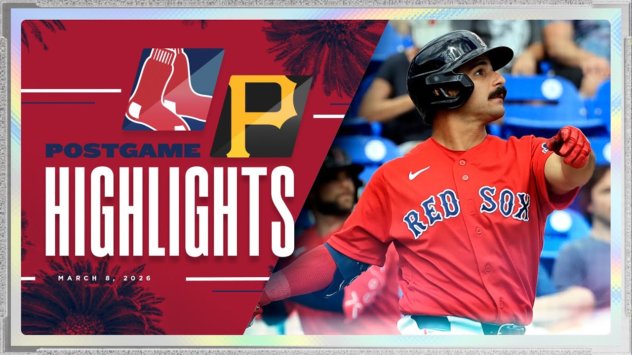 RED SOX HIGHLIGHTS:  Pirates vs Red Sox - Mickey Gasper Smokes Two-Run Homer to Center Field