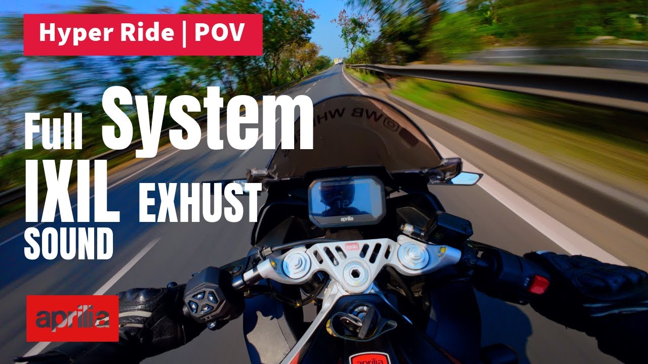 Full System IXIL Exhaust Sound Without DB Killer In Aprilia RS457 - POV - 4K